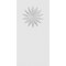 Ekena Millwork Standard Foster Flower Plinth Block With Square Edge, 2 1/2"W x 5"H x 1/2"P PBP025X050X050FOS09 - alternate 2